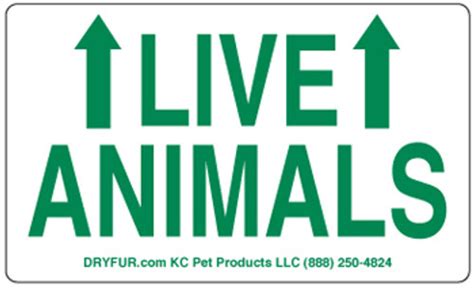 Free Printable Live Animal Shipping Labels